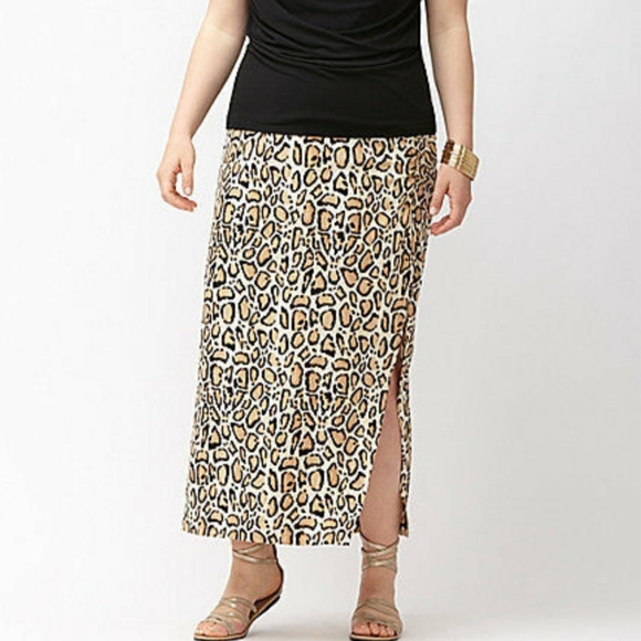 Lane Bryant Cheetah Animal Print Maxi 